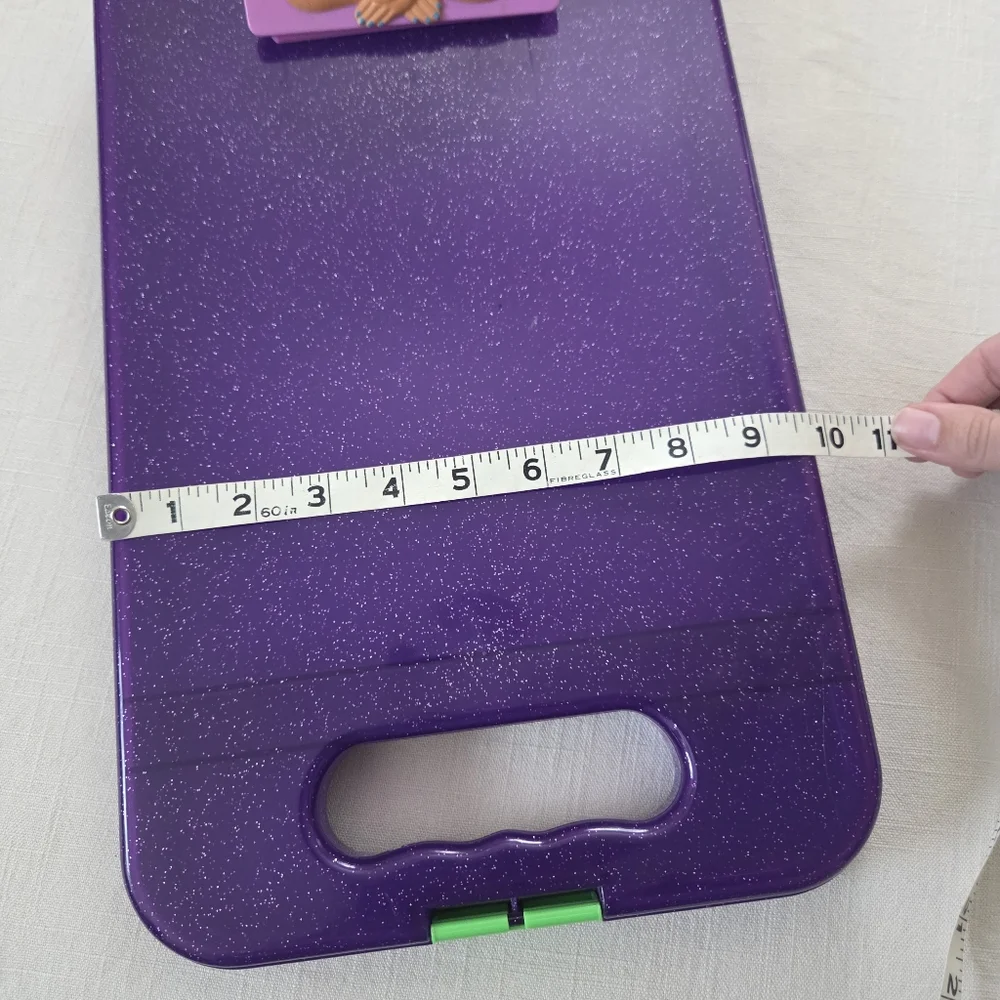Vintage Lisa Frank Purple Glitter Open Folder Clipboard 90s Girl